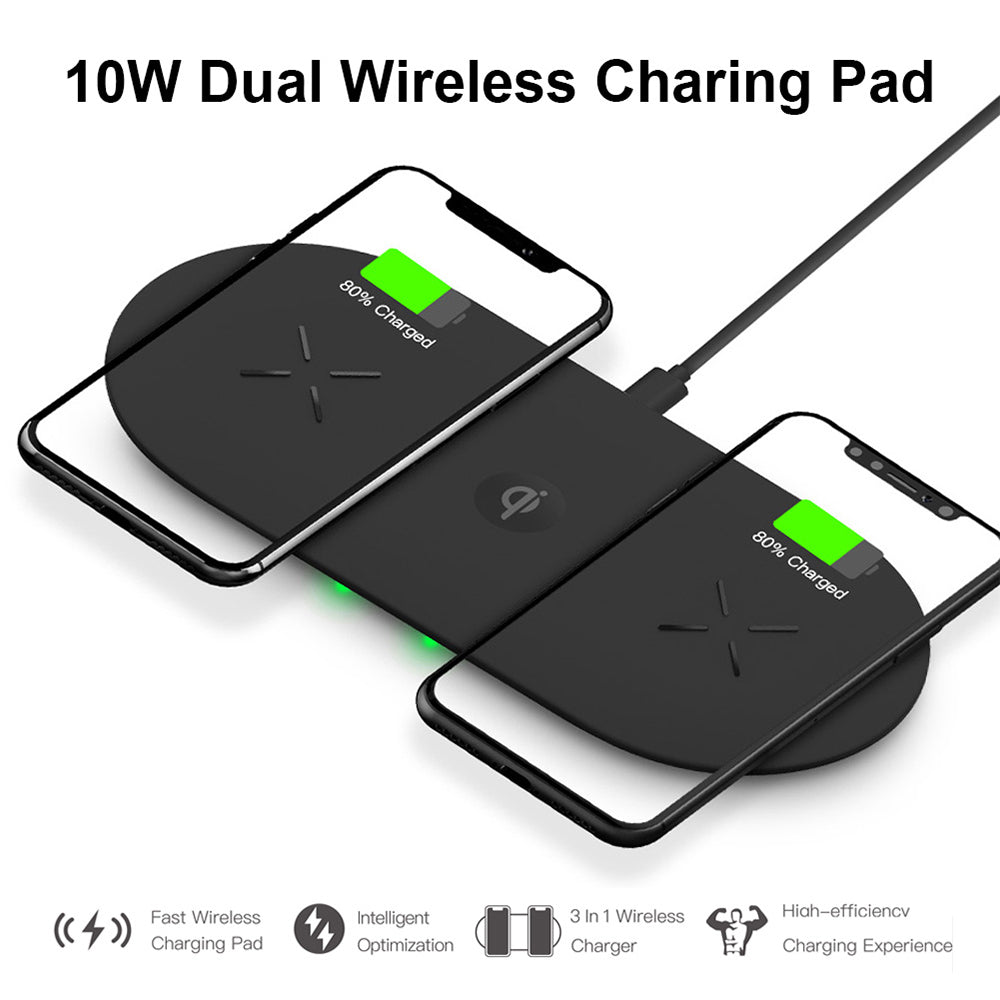 18W 3-in-1 Fast Charging Wireless QI Charger Pad for Apple, Samsung, Apple Watch and AirPods