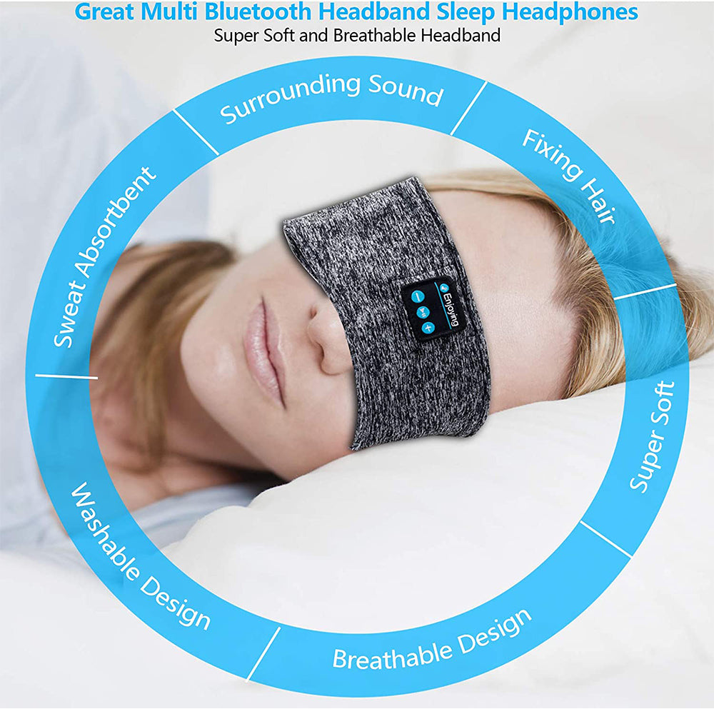 Wireless Musical Sleeping Exercising Headband- USB Charging