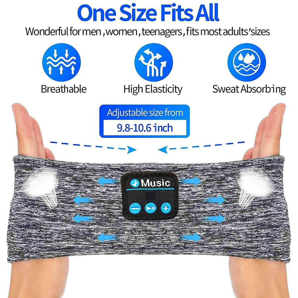 Wireless Musical Sleeping Exercising Headband- USB Charging