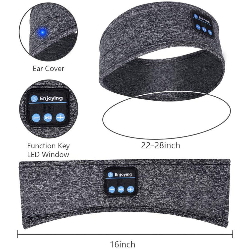 Wireless Musical Sleeping Exercising Headband- USB Charging