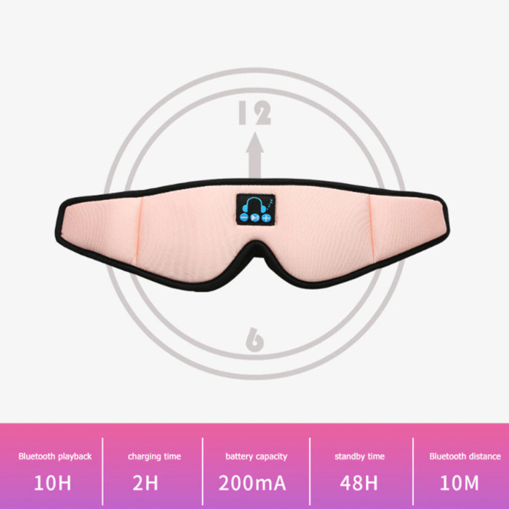 Bluetooth Sleeping Eye Mask and Headphones- USB Charging
