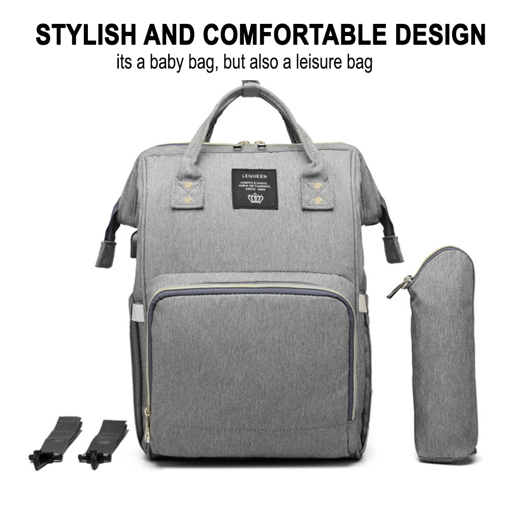 Large Capacity Maternity Travel Backpack with USB Charging Port