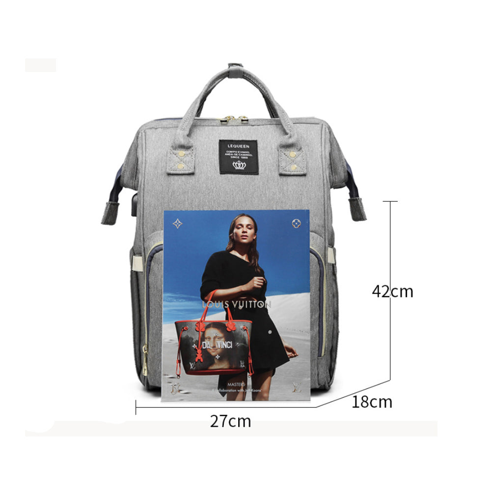 Large Capacity Maternity Travel Backpack with USB Charging Port