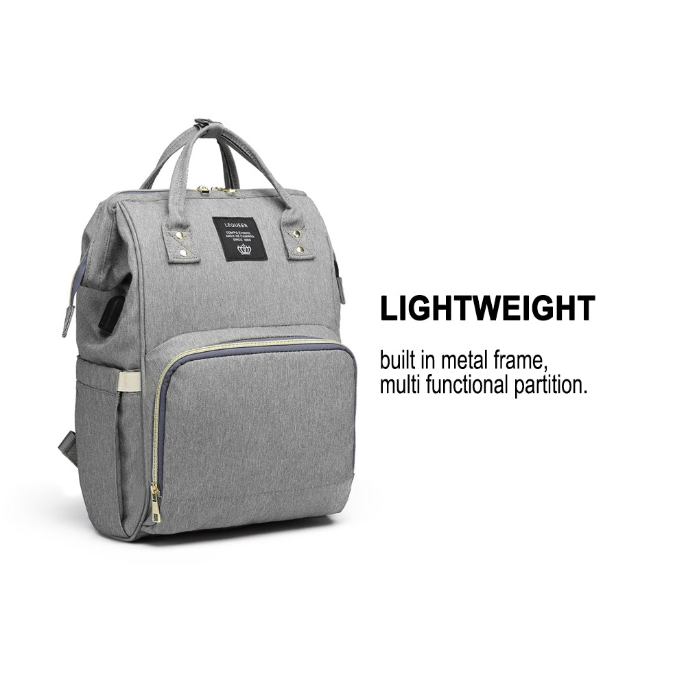 Large Capacity Maternity Travel Backpack with USB Charging Port