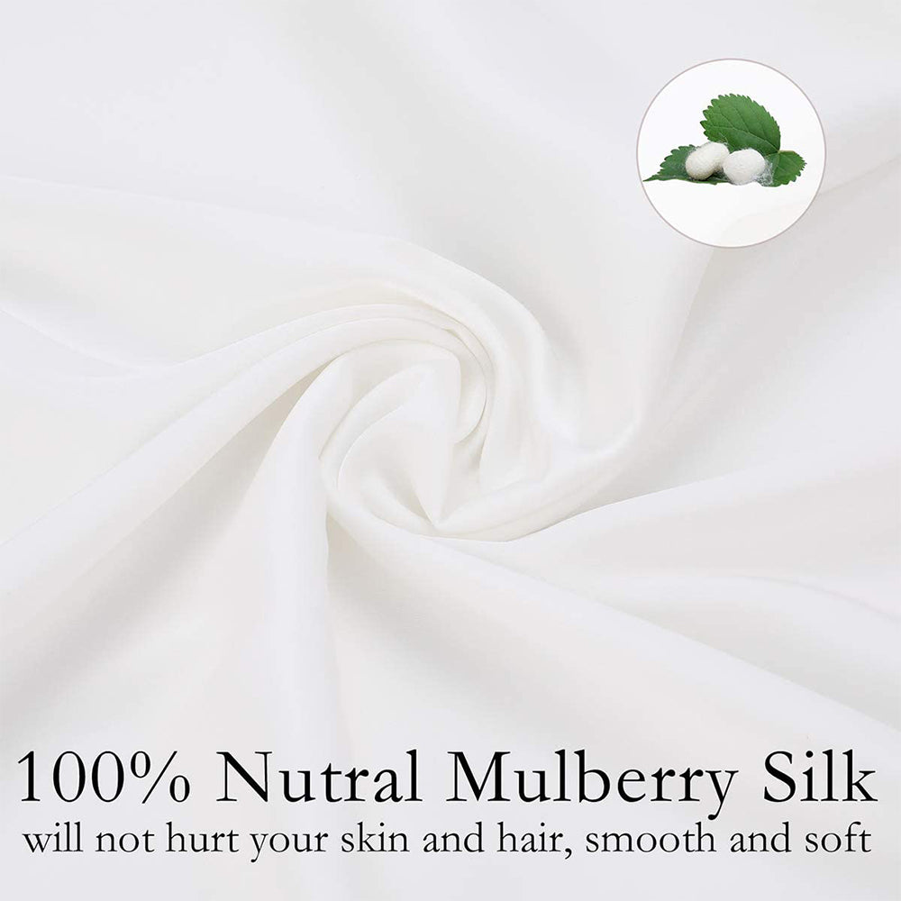 2 pcs Mulberry Silk Pillow Cases in Various Colors