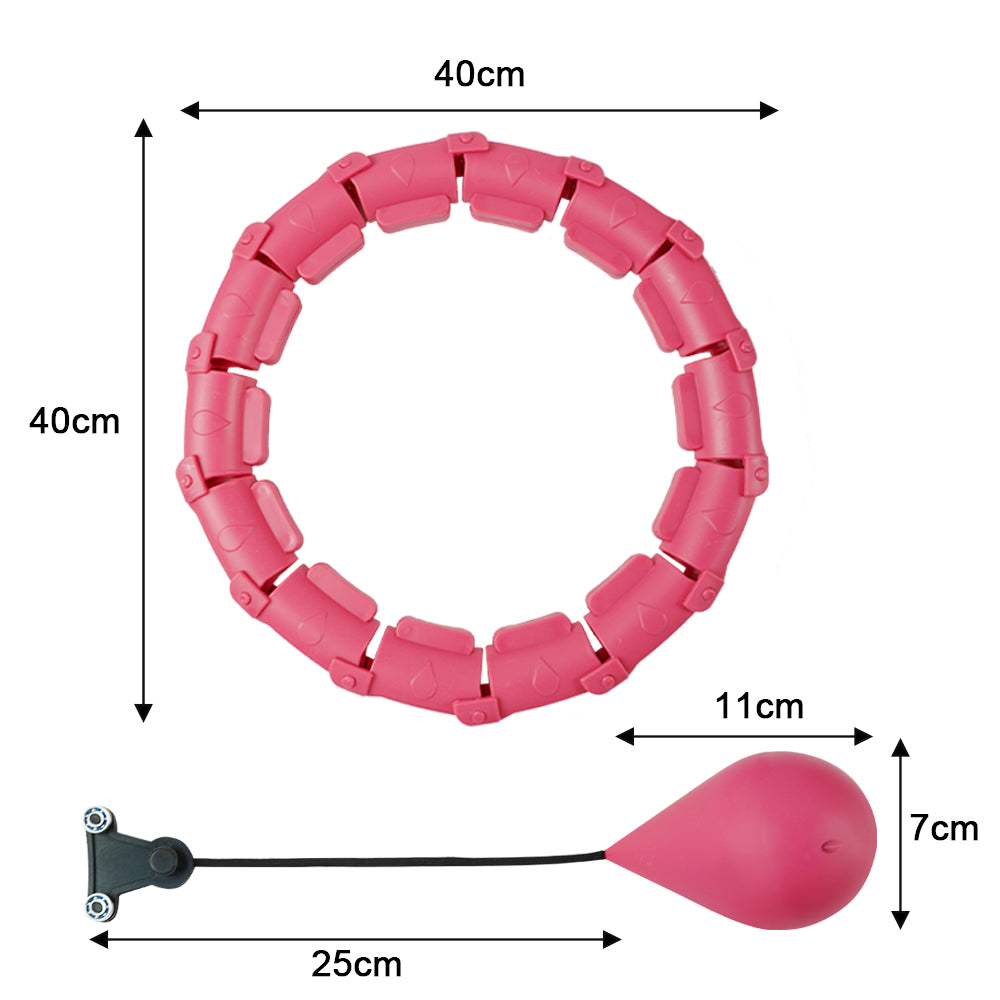 Adjustable Abdominal Exercise Massage Hoops
