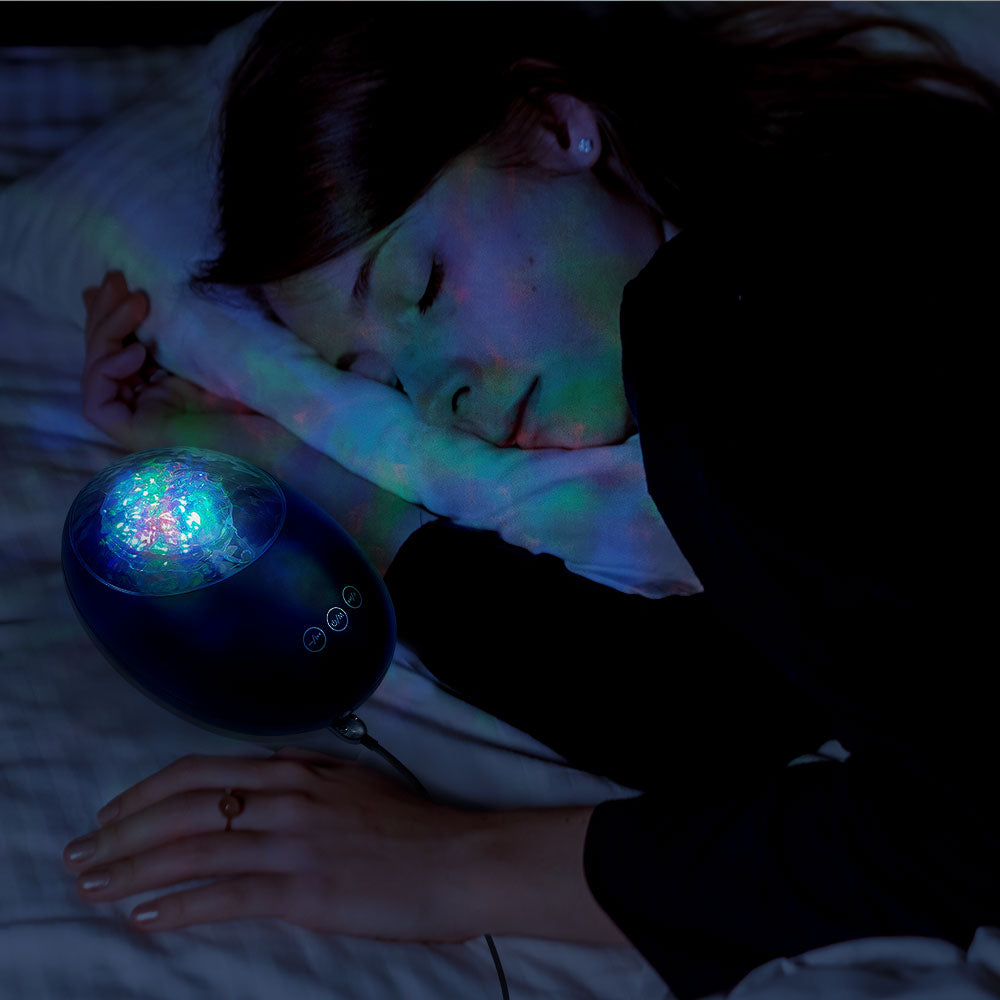 3-in-1 Galaxy Night Light with White Noise- USB Powered