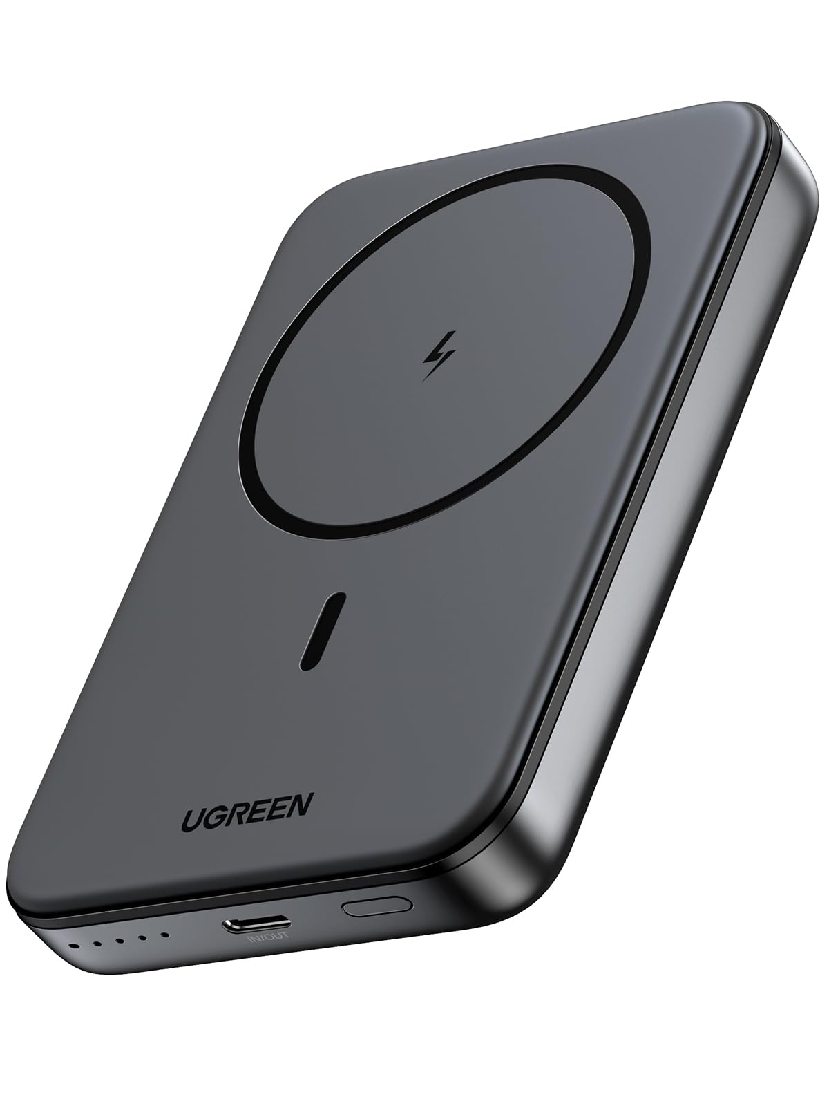 UGREEN Magsafe Power Bank 10000mAh Wireless Portable Charger 20W PD Fast Charging Magnetic Battery Pack Powerbank Compatible with iPhone 16 Pro Max/16 Pro/16 Plus/16/15 Pro Max/14/13/12 Series, Black