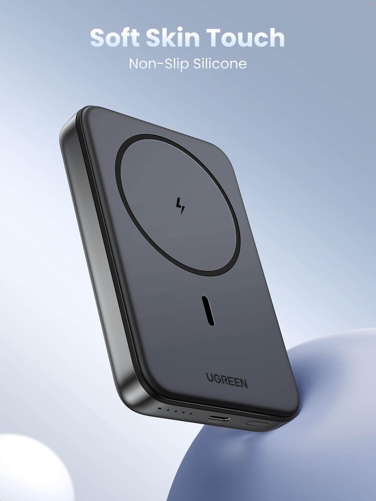 UGREEN Magsafe Power Bank 10000mAh Wireless Portable Charger 20W PD Fast Charging Magnetic Battery Pack Powerbank Compatible with iPhone 16 Pro Max/16 Pro/16 Plus/16/15 Pro Max/14/13/12 Series, Black