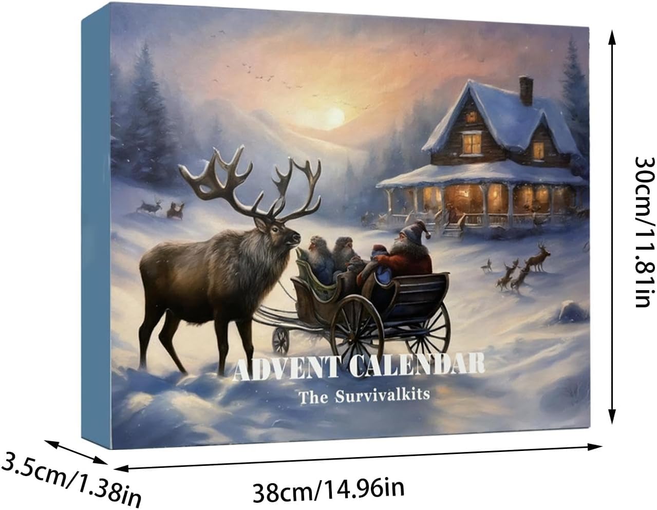Survival Kit Advent Calendar 2024 Adults Men, Tool Countdown Advent Calendar - Outdoor Survival Tools, 24 Day Christmas Countdown Calendar Teen Boys With Cool Gadgets For Camping, Fishing