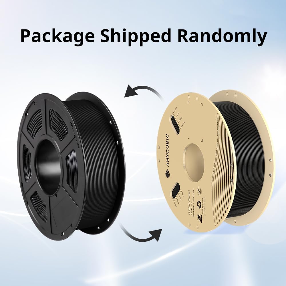 ANYCUBIC PLA 3D Printer Filament, Blue, 3D Printing PLA Filament 1.75mm Dimensional Accuracy +/- 0.02mm, 1KG Spool (2.2 lbs)