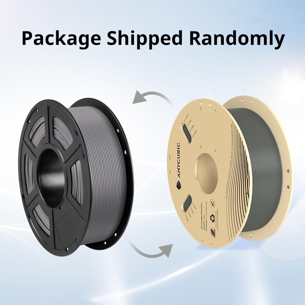 ANYCUBIC PLA 3D Printer Filament, Blue, 3D Printing PLA Filament 1.75mm Dimensional Accuracy +/- 0.02mm, 1KG Spool (2.2 lbs)