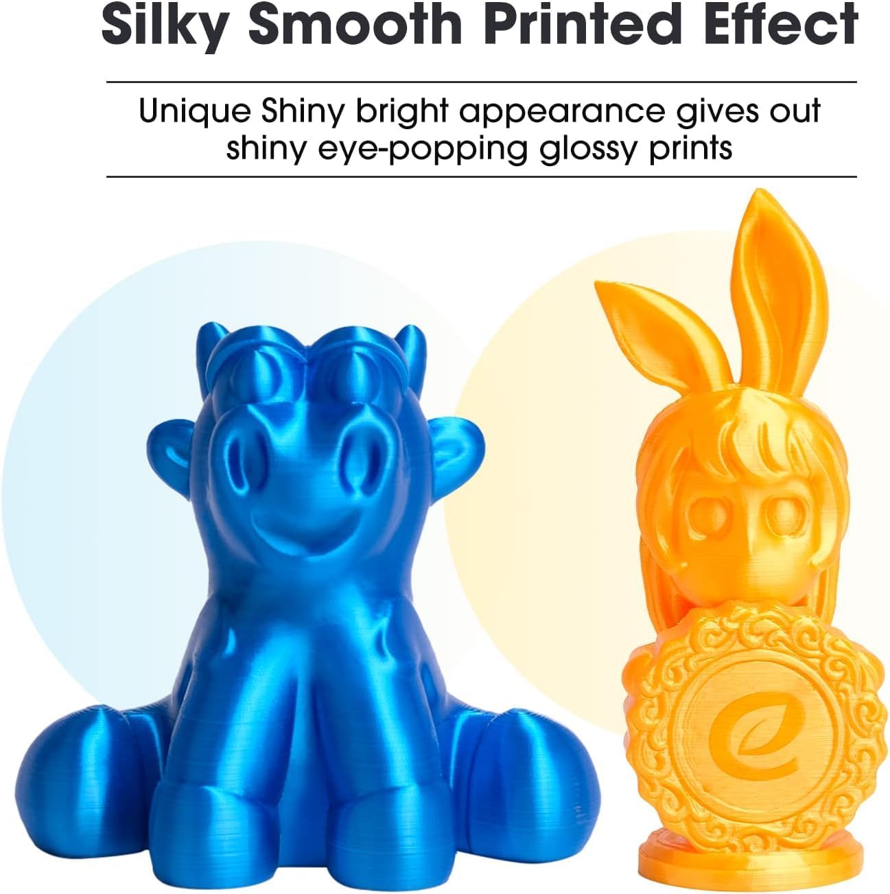 eSUN Silk Mystic PLA Filament 1.75mm, Silky Tricolor 3D Printer Filament PLA, Dimensional Accuracy +/- 0.05mm, 1KG Spool (2.2 LBS) 3D Printing Filament for 3D Printers,Silk Gold Green Black