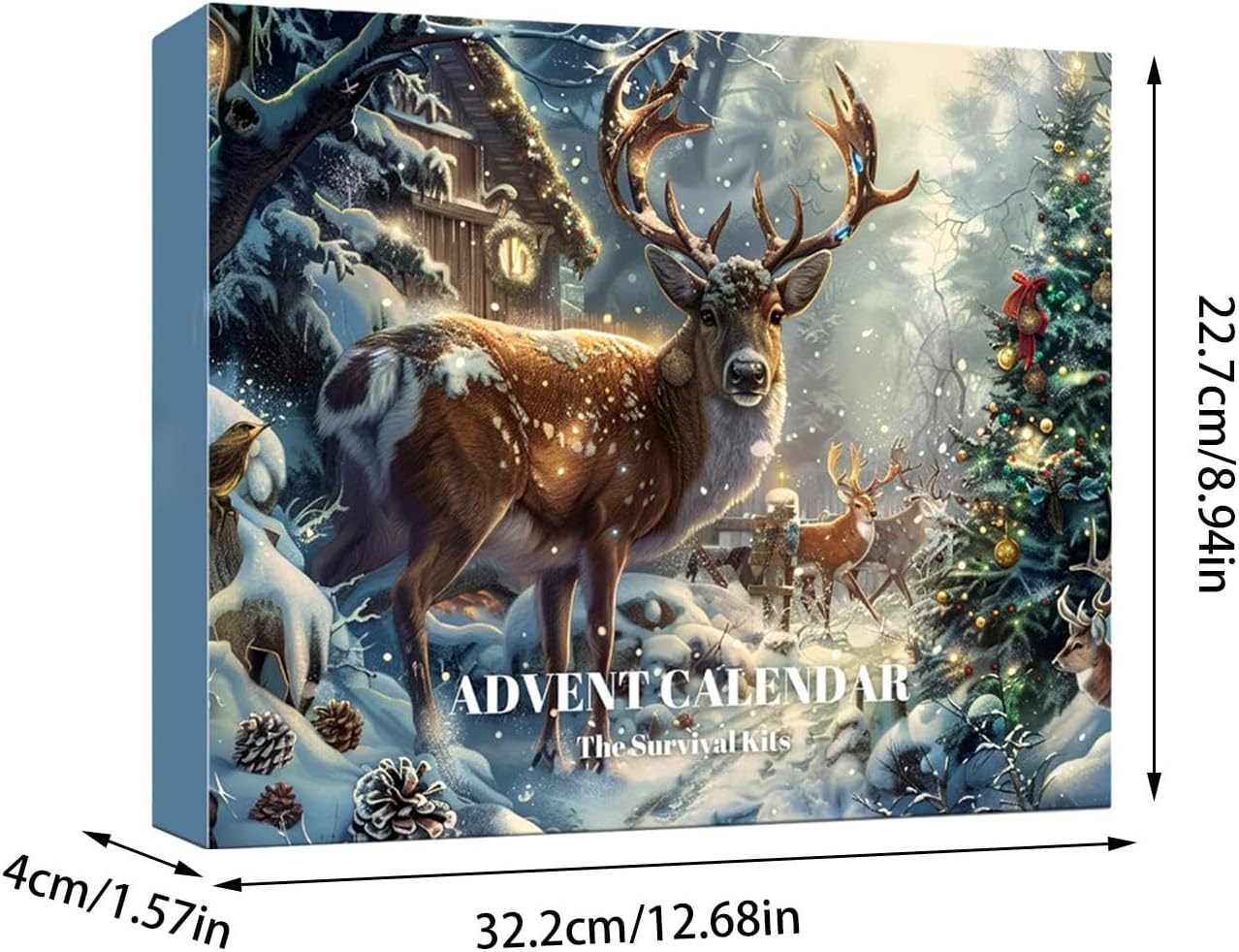 Survival Kit Advent Calendar 2024 Adults Men, Tool Countdown Advent Calendar - Outdoor Survival Tools, 24 Day Christmas Countdown Calendar Teen Boys With Cool Gadgets For Camping, Fishing