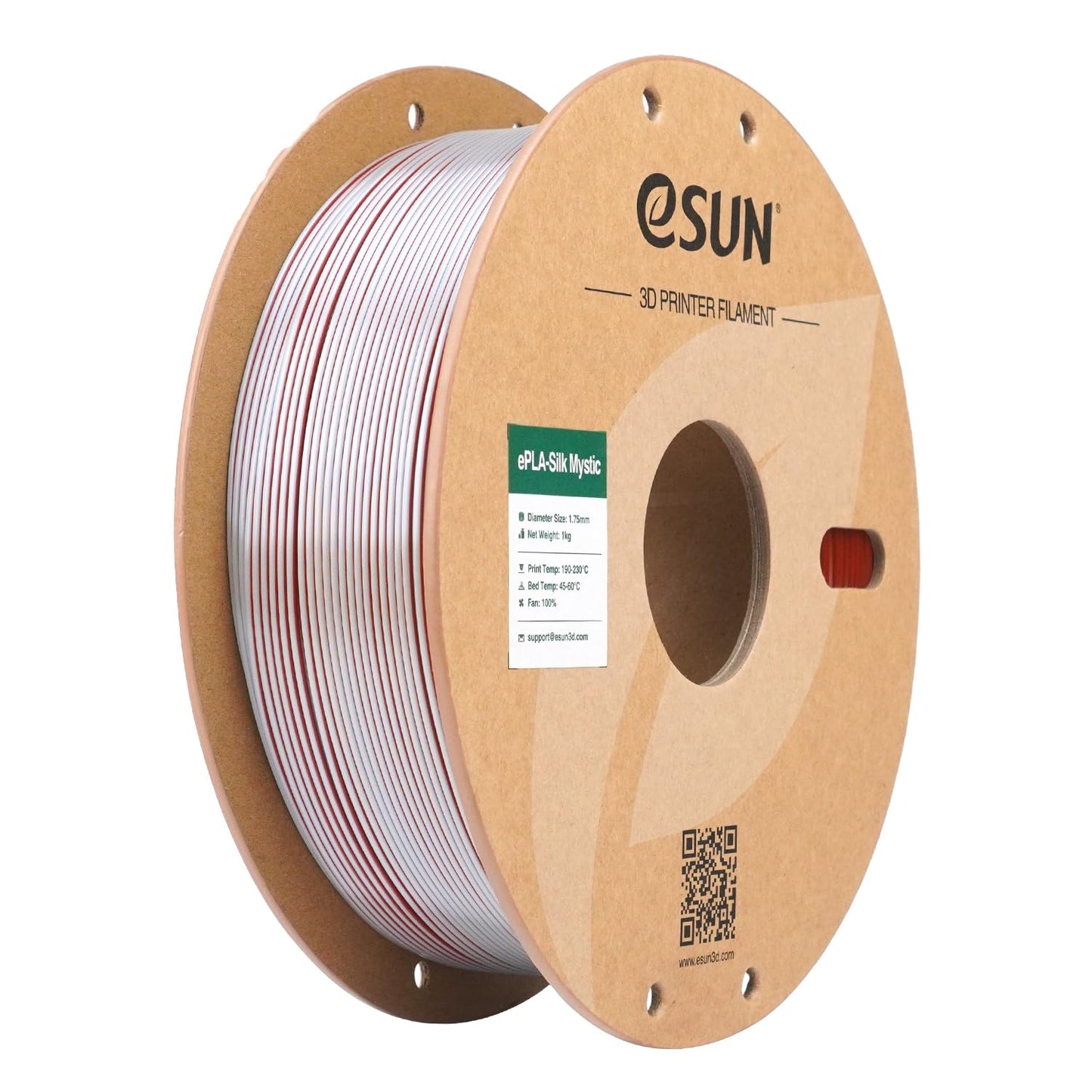 eSUN Silk Mystic PLA Filament 1.75mm, Silky Tricolor 3D Printer Filament PLA, Dimensional Accuracy +/- 0.05mm, 1KG Spool (2.2 LBS) 3D Printing Filament for 3D Printers,Silk Gold Green Black