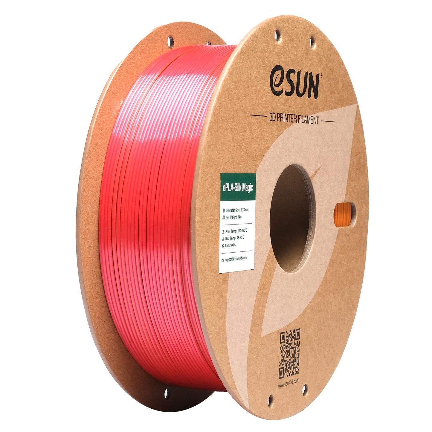 eSUN Silk Mystic PLA Filament 1.75mm, Silky Tricolor 3D Printer Filament PLA, Dimensional Accuracy +/- 0.05mm, 1KG Spool (2.2 LBS) 3D Printing Filament for 3D Printers,Silk Gold Green Black