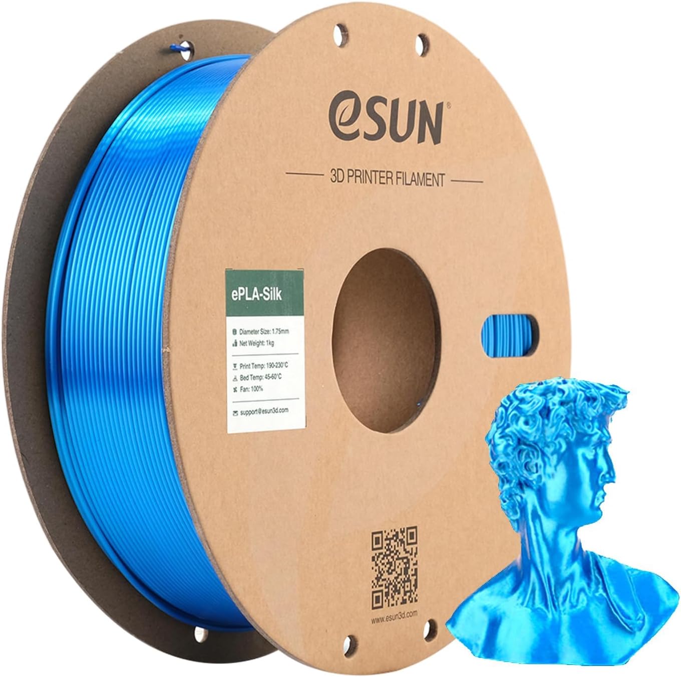 eSUN Silk Mystic PLA Filament 1.75mm, Silky Tricolor 3D Printer Filament PLA, Dimensional Accuracy +/- 0.05mm, 1KG Spool (2.2 LBS) 3D Printing Filament for 3D Printers,Silk Gold Green Black