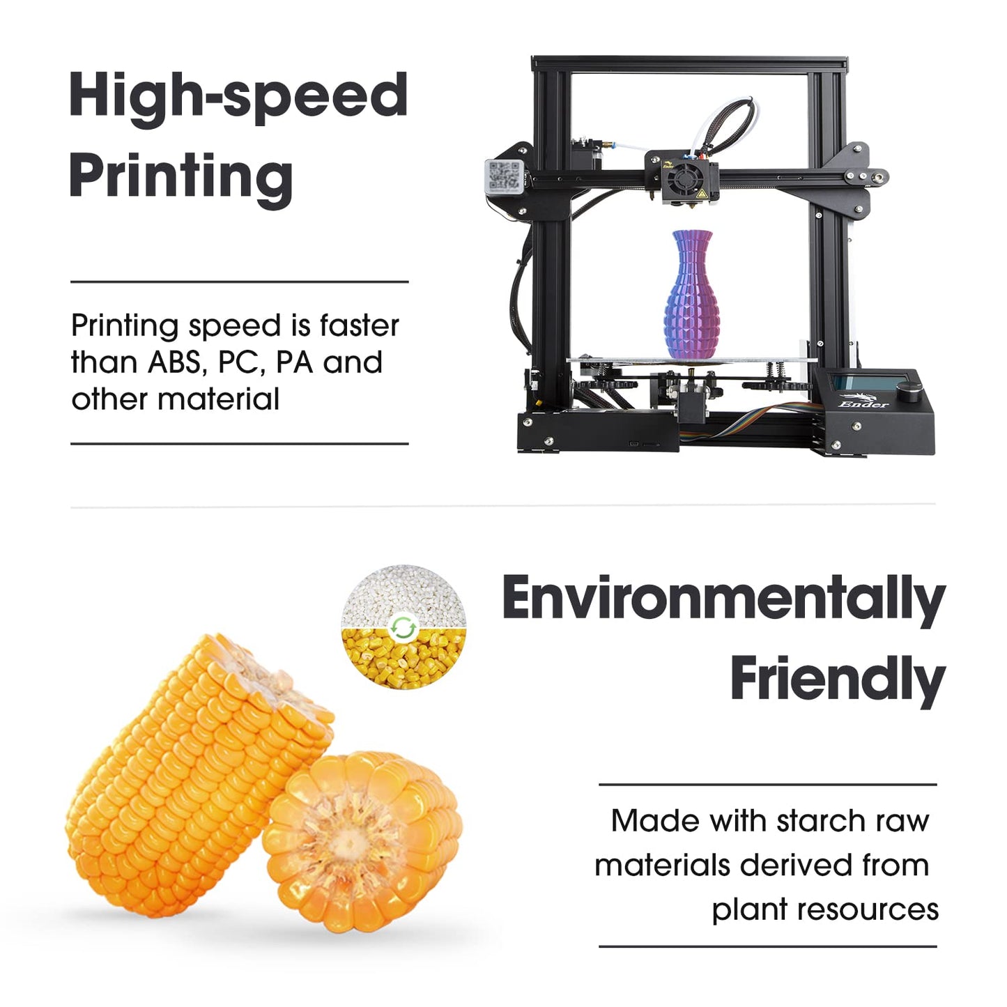 eSUN Silk Mystic PLA Filament 1.75mm, Silky Tricolor 3D Printer Filament PLA, Dimensional Accuracy +/- 0.05mm, 1KG Spool (2.2 LBS) 3D Printing Filament for 3D Printers,Silk Gold Green Black
