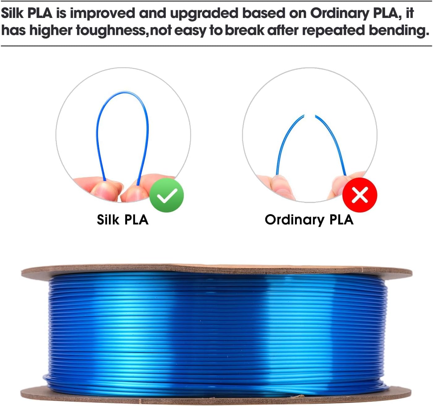 eSUN Silk Mystic PLA Filament 1.75mm, Silky Tricolor 3D Printer Filament PLA, Dimensional Accuracy +/- 0.05mm, 1KG Spool (2.2 LBS) 3D Printing Filament for 3D Printers,Silk Gold Green Black