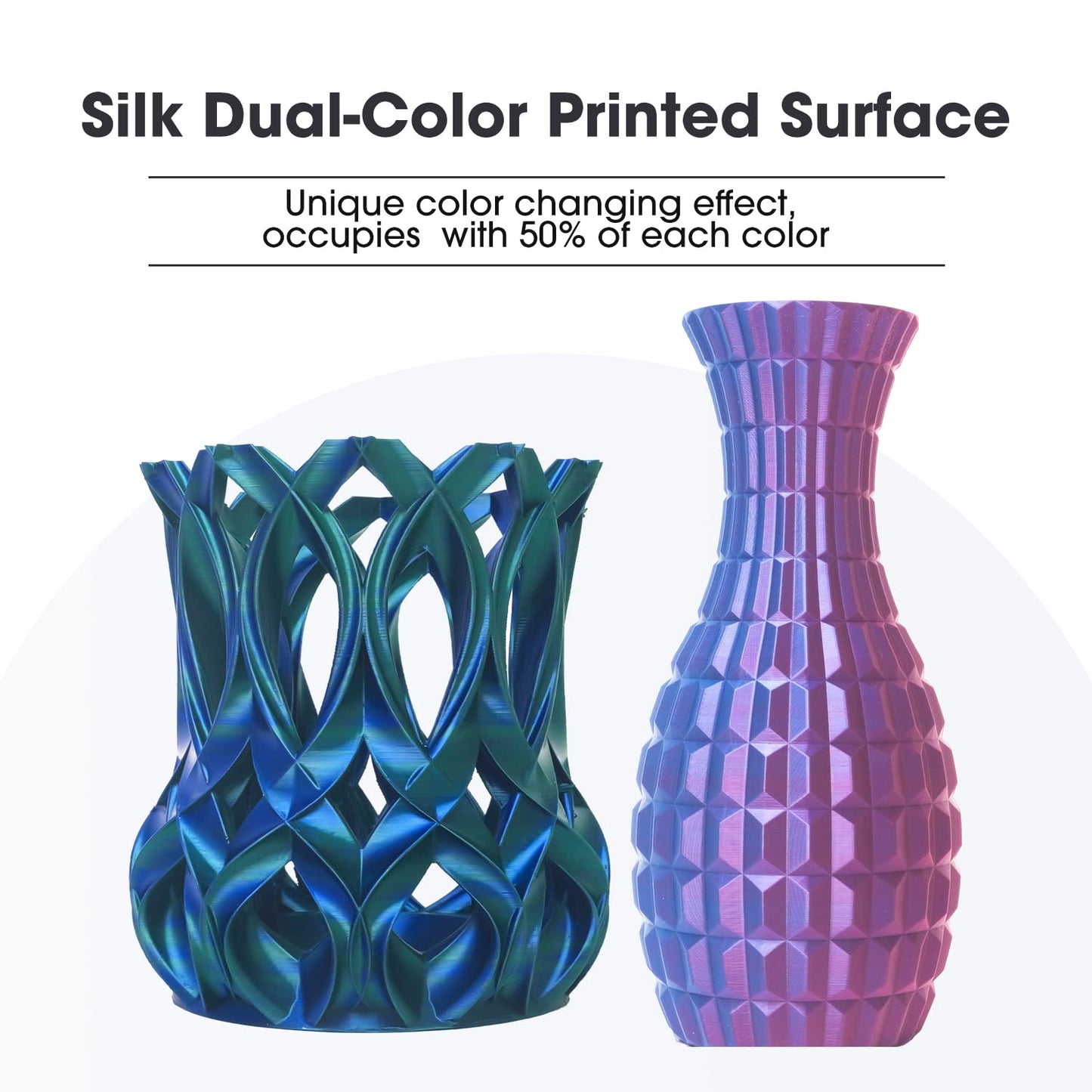 eSUN Silk Mystic PLA Filament 1.75mm, Silky Tricolor 3D Printer Filament PLA, Dimensional Accuracy +/- 0.05mm, 1KG Spool (2.2 LBS) 3D Printing Filament for 3D Printers,Silk Gold Green Black