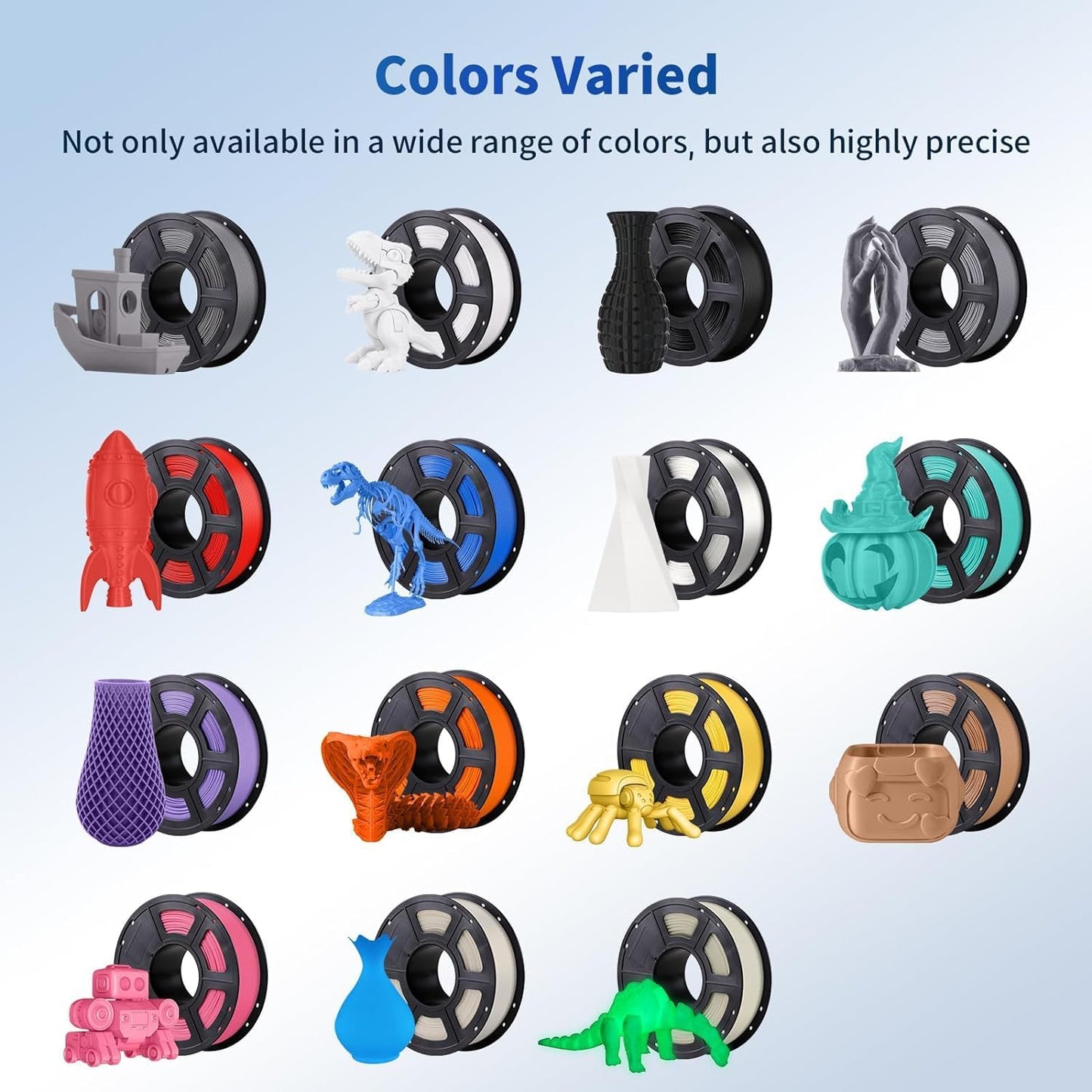 ANYCUBIC PLA 3D Printer Filament, Blue, 3D Printing PLA Filament 1.75mm Dimensional Accuracy +/- 0.02mm, 1KG Spool (2.2 lbs)