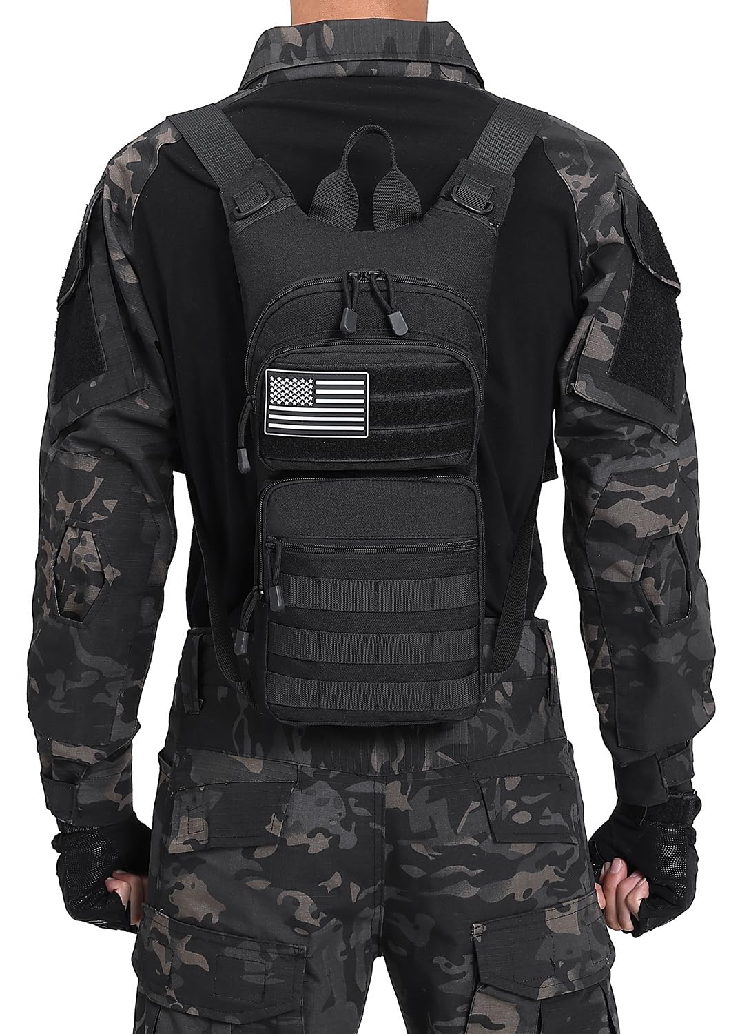 ATBP Military 3L Hydration Pack Reservoir Water Bladder Daypack Camel Backpack Hydration Pack with Water Bladder,Lightweight,BPA Free,for Running Cycling Hiking 2 Packs