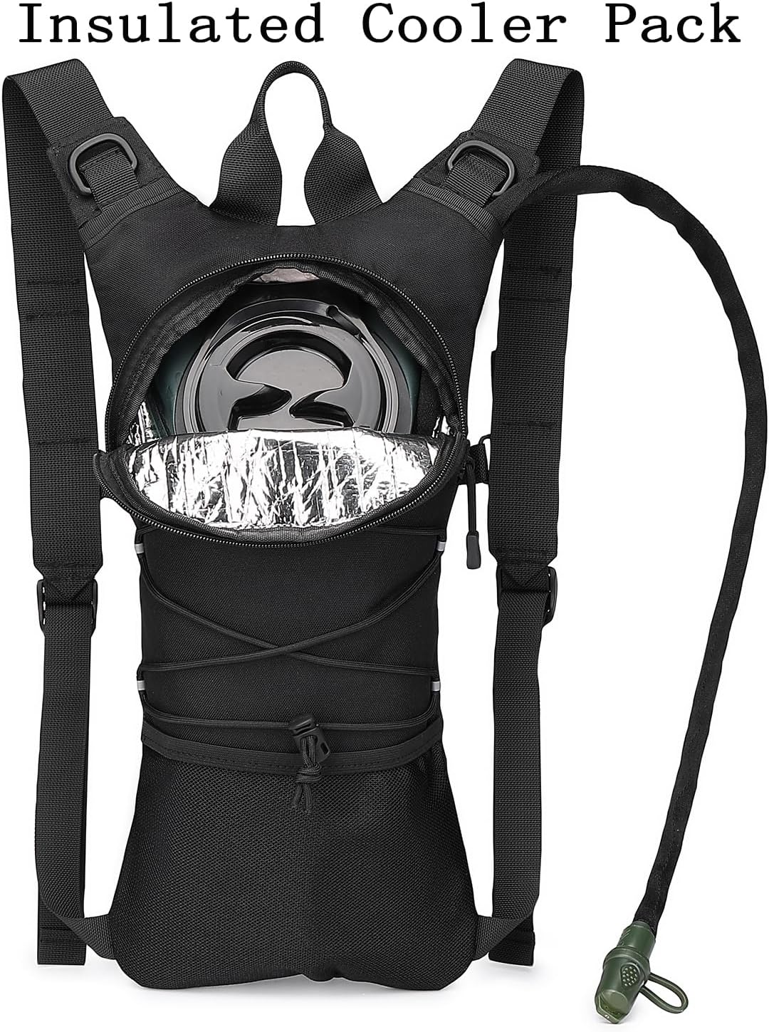 ATBP Military 3L Hydration Pack Reservoir Water Bladder Daypack Camel Backpack Hydration Pack with Water Bladder,Lightweight,BPA Free,for Running Cycling Hiking 2 Packs