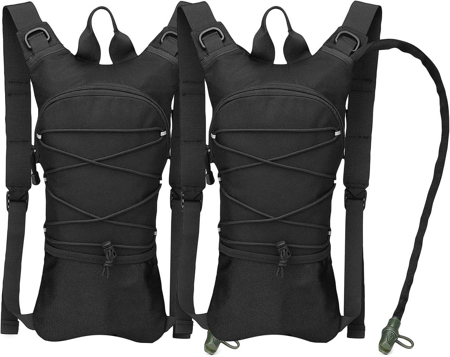 ATBP Military 3L Hydration Pack Reservoir Water Bladder Daypack Camel Backpack Hydration Pack with Water Bladder,Lightweight,BPA Free,for Running Cycling Hiking 2 Packs