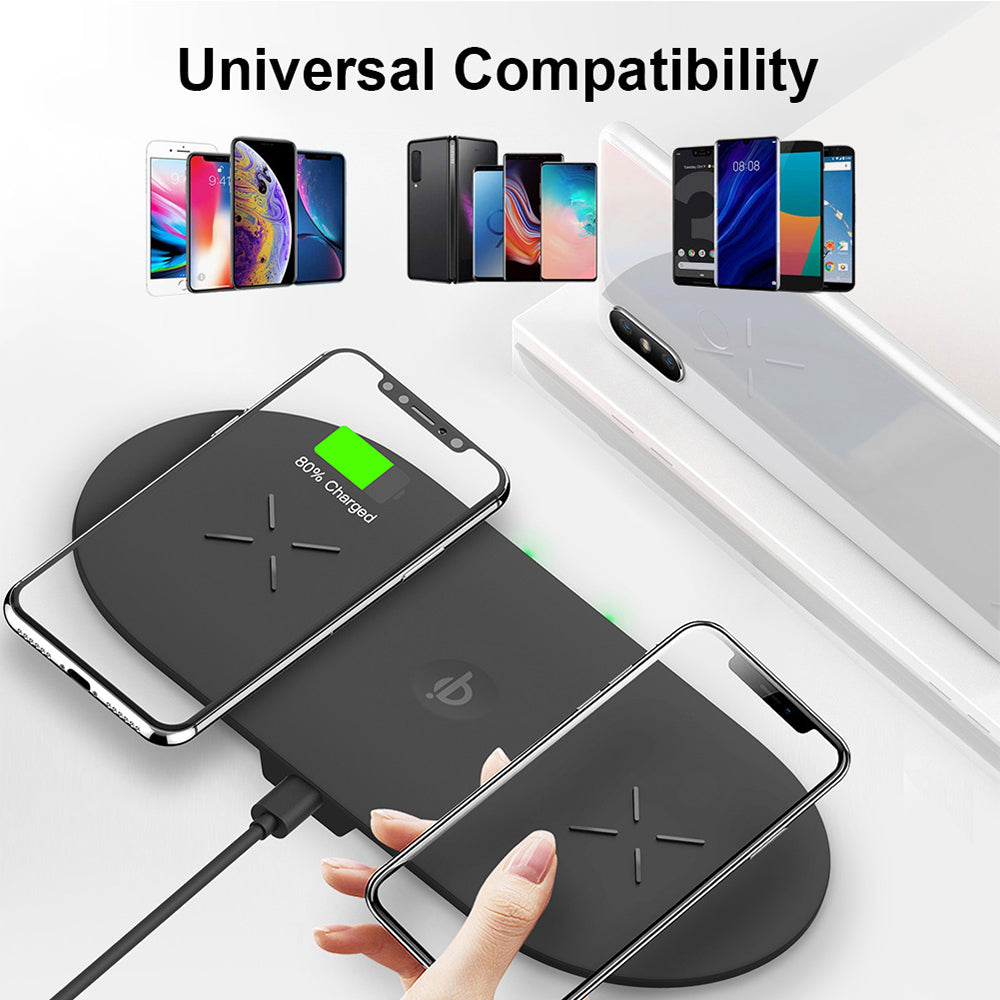 18W 3-in-1 Fast Charging Wireless QI Charger Pad for Apple, Samsung, Apple Watch and AirPods