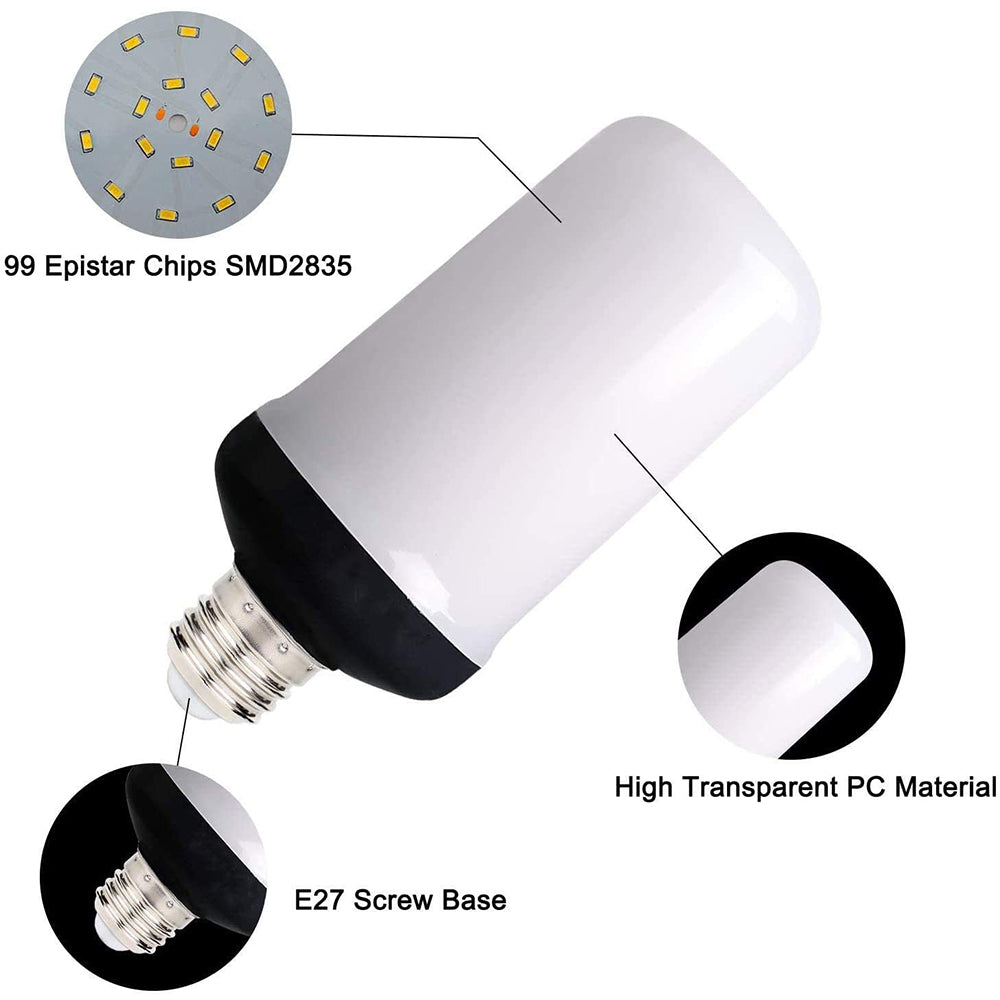 5W 4 Modes Burning Flickering Flame LED Light Bulb