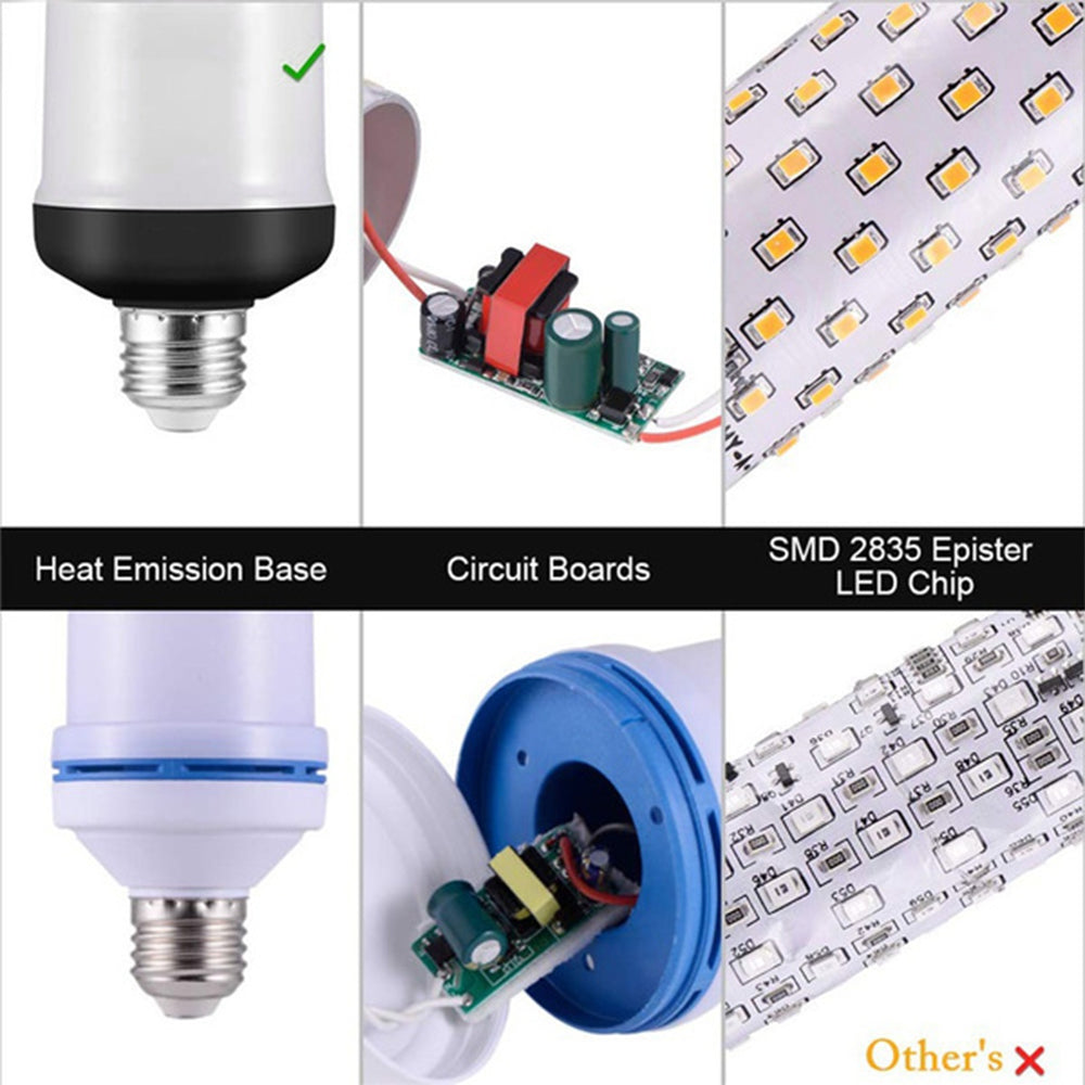 5W 4 Modes Burning Flickering Flame LED Light Bulb