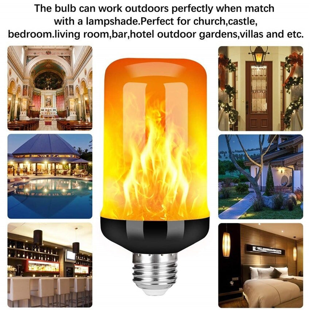 5W 4 Modes Burning Flickering Flame LED Light Bulb