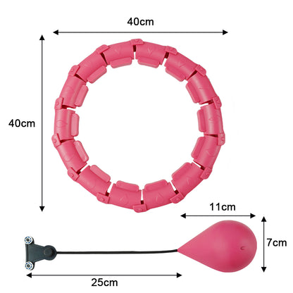 Adjustable Abdominal Exercise Massage Hoops