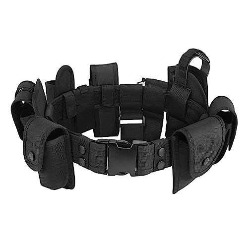 KDKDXV 10 in 1 Police Utility Belt Tactical Security Guard Duty Belt Versatile Military Modular Equipment System Molded Duty Belt Set for Law Enforcement