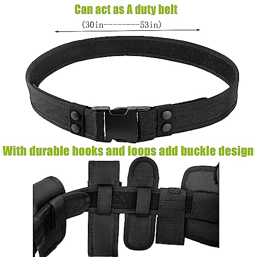 KDKDXV 10 in 1 Police Utility Belt Tactical Security Guard Duty Belt Versatile Military Modular Equipment System Molded Duty Belt Set for Law Enforcement