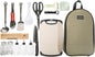 Isyunen Portable Camping Kitchen Utensil Set,Camp Cookware Utensils Organizer Travel Kit,16 Pieces Cookware Kit, Travel Grill Set