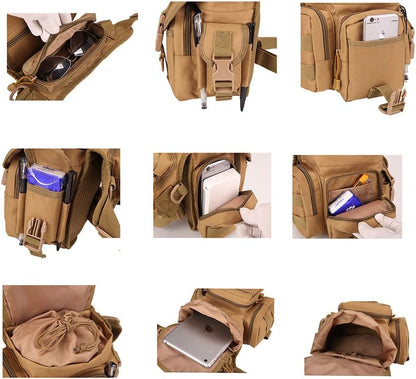 Injoy Multi-Purpose Tactical Drop Leg Bag Tool Fanny Thigh Pack Leg Rig Military Motorcycle Camera Versipack Utility Pouch, Black/Coyote Tan/Army Green/Camouflage 7 Colors Available