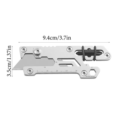 Multi Tool for Camping | Portable Camping Gear Tool with Measurement Scale Function - Wrench, Camping Gadget, Screwdriver for Camping Hiking Survival