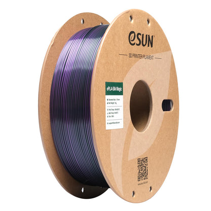 eSUN Silk Mystic PLA Filament 1.75mm, Silky Tricolor 3D Printer Filament PLA, Dimensional Accuracy +/- 0.05mm, 1KG Spool (2.2 LBS) 3D Printing Filament for 3D Printers，Silk Gold Green Black
