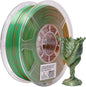 eSUN Silk Mystic PLA Filament 1.75mm, Silky Tricolor 3D Printer Filament PLA, Dimensional Accuracy +/- 0.05mm, 1KG Spool (2.2 LBS) 3D Printing Filament for 3D Printers，Silk Gold Green Black